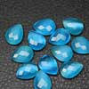 Aqua Blue Tigers Eye Quartz Faceted Pear Long Drops Briolette You will get 1 Piece. Drilling Also Available 